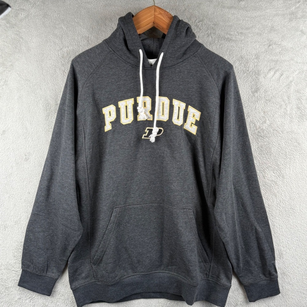Champion Purdue University‎ Hoodie Mens L Pullover Gray Collegiate Apparel NCAA